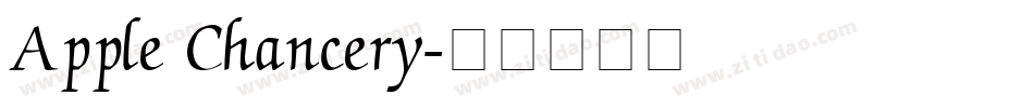 Apple Chancery字体转换